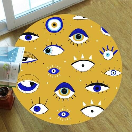 Funny Eye carpet Square Anti-Skid Area Floor Mat 3D Rug Non-slip Mat Dining Room Living Room Soft Bedroom Carpet 04