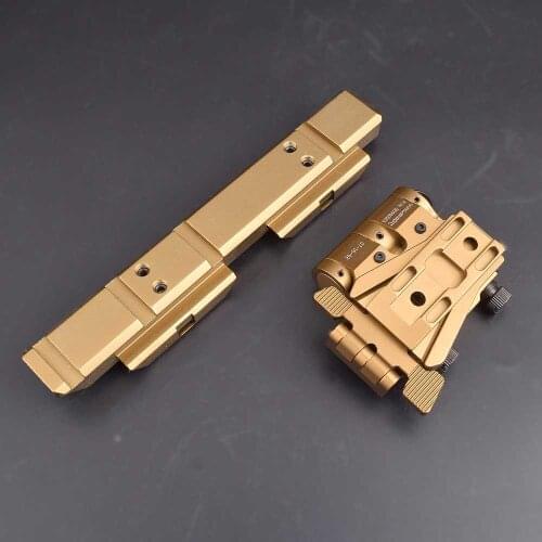 Tactical G33 Mounts Magnifier Flip-To-Side Quick Detach w/ 5/8" Riser for G23 3X Magnifiers Fits 21.2mm Picatinny Rail