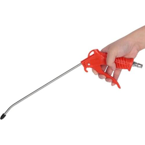 Air Blow Gun Tool Dust Cleaning Adjustable High Pressure Copper Core Tool Accessory with Nozzle Red