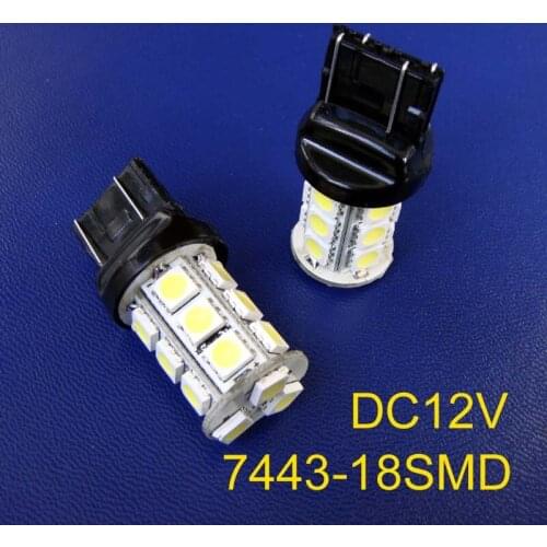 High quality 12V 3W T20 7443 Led Auto Rear Fog Lamp,W21/5W Car Brake Lights Parking Lights Stoplight Bulb free shipping 2pcs/lot