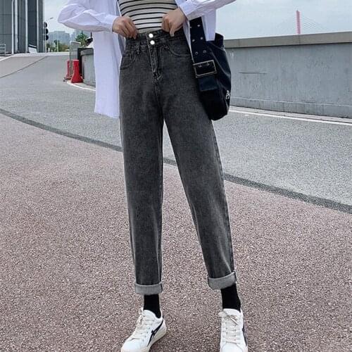 2021 New Jeans for Women High Waist Jeans Wide Leg Denim Clothing Blue Streetwear Vintage Fashion Harajuku Straight Pants
