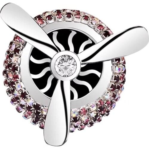1PCS Car Air Freshener Perfume Air Conditioning Vent Outlet Clip Luxury Exquisite Ornament Rhinestone Diamond Aromatherapy