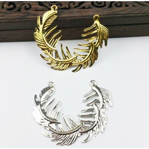 20pcs 58mm Filigree Wraps Metal Charms For Embellishment Scrapbook DIY Jewelry Craft