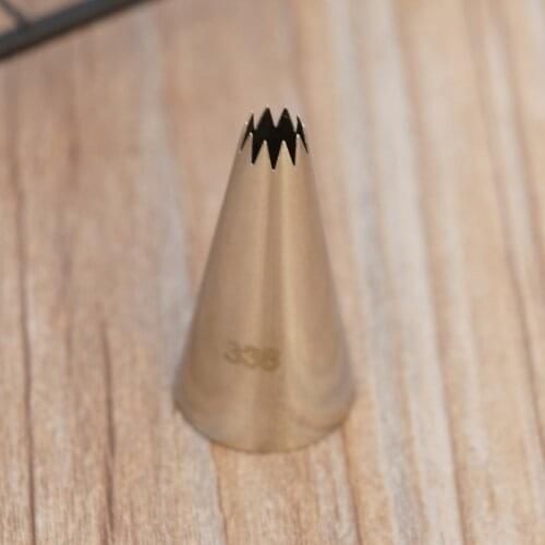 #338 Open Star Piping Nozzle Pastry Cookies Tools Icing Tips Cake Decorating Cupcake Medium Size Piping Head