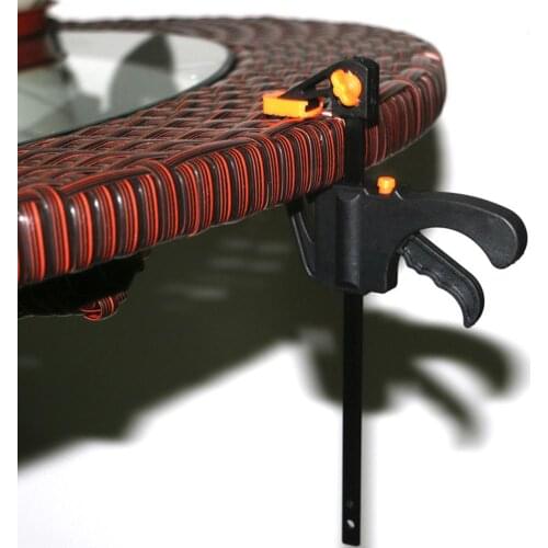 4inch Carpenter Woodworking Fixing Tool Ratchet Bar One Handed Quick Grip Clamp