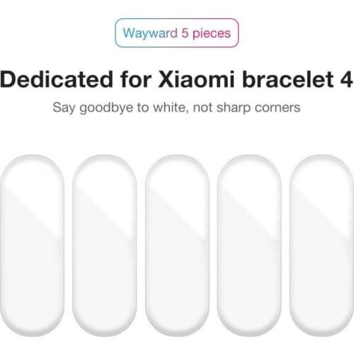 5pcs 3D Full Screen Protector For Xiaomi Mi Band 4 Smart Wristband HD Protective Film Clear Screen Protector Film Guard Watch