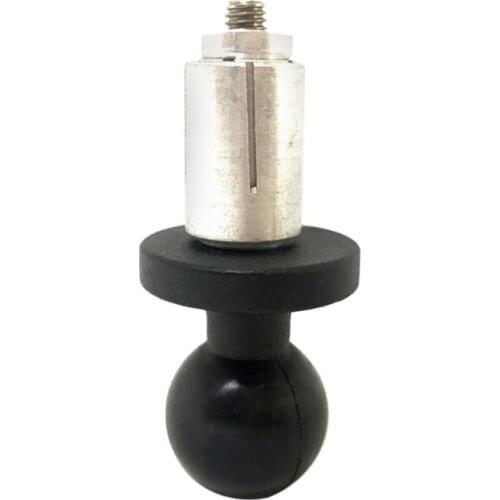 Aluminum Base Rubber Motorcycle Bike Mount Black Fork Stem Base with Ball Head for Ball Mount Adapter
