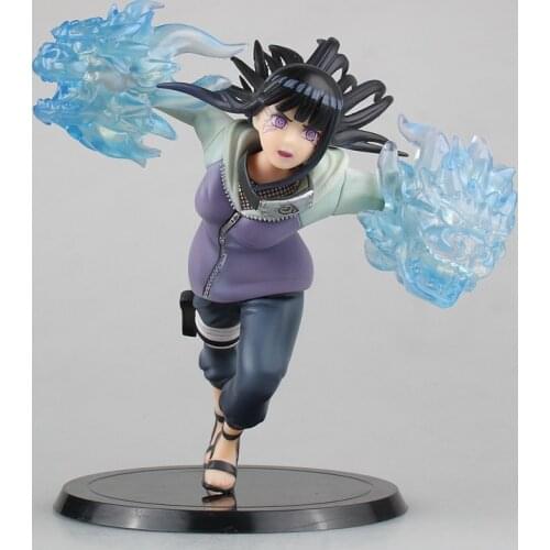 Anime Naruto Gently Step Twin Lions Fist Hinata Hyuga PVC Action Figure Toy Collectibles Model Figurals Gift