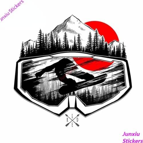 Snowboard Mask Car Sticker Custom Printing Decal Fashion Bumper Truck Motorcycle Car Accessories Waterproof Decoration KK13x13cm