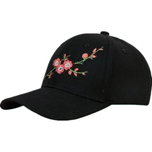 2021 Cotton new style flower embroidery Casquette Baseball Cap Adjustable Snapback Hats for men and women 109
