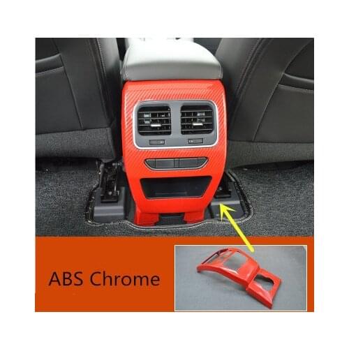 For Haval F7 2018-2020 ABS Chrome air outlet of rear air conditioner Anti-kick pad Anti-scratch protectioncar accessories