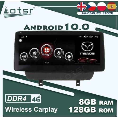 For Mazda CX-3 2018+ Android Car GPS Navigation Multimedia Player Radio 8+128G 4G LTE Wireless Carplay Auto Touch Video Stereo