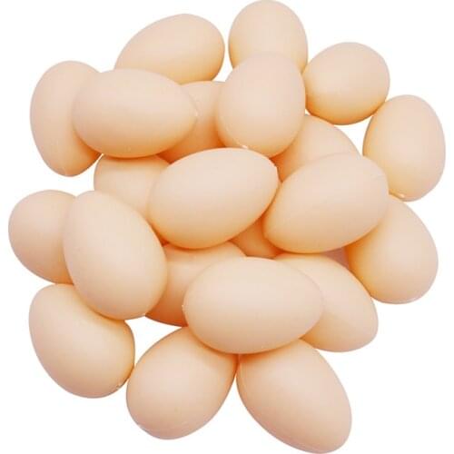 10 Pcs Chicken House Small Fake Eggs 5*3.4cm Farm Animal Supplies Cages Accessories Guide Chicken nest Egg Kids Toys Painting