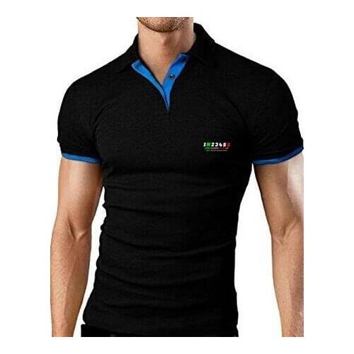 Boys Streetswear Polo Shirts Retro Moto Mens Jersey Motorcycle Shift Gear 1N23456 Printed TShirts Military Style Male Top Tees