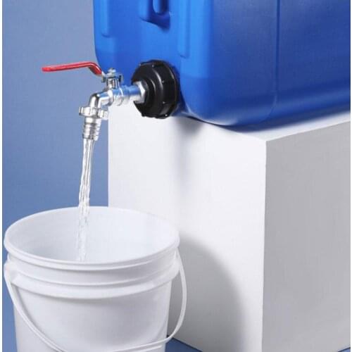 IBC fuel tank S60X6 Coarse Thread Cap 1/2"",3/4"", 1"" Barrel Ton Valve dn20 Diameter Fittings adapter/connector Durable Pl V7H9