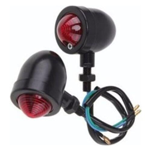Red Motorcycle Turn Signal Lamp Vintage for Honda Kawasaki Suzuki Yamaha Harley
