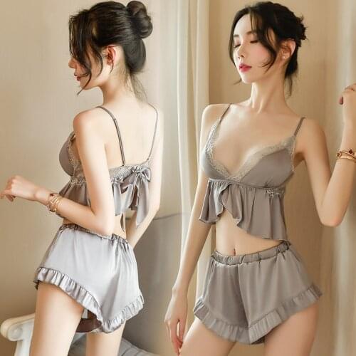 Lace lace of sense of appeal underwear female lace lace lace of condole of girl of royal wind takes pair body pajamas suit