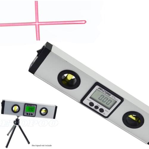 0-225mm Laser Digital Level electronic protractor with Laser digital spirit level magnetic inclinometer angle ruler