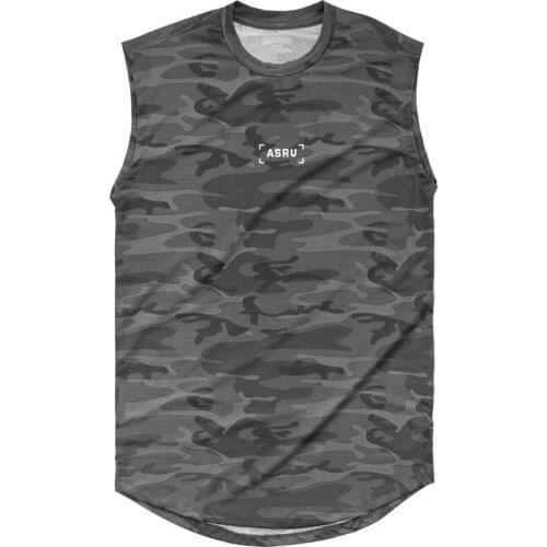 2020 Camouflage Mesh Breathable Gym Men Tank Tops Running Undershirt Bodybuilding Singlet Fitness Sleeveless Vest Men Tank Tops