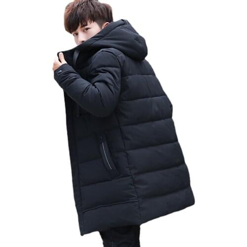 2021 Men Clothing Winter New Mens Cotton-padded Jacket Casual Mid-length Thick Warm Hooded Large Size Jackets for Men YLJYFZ