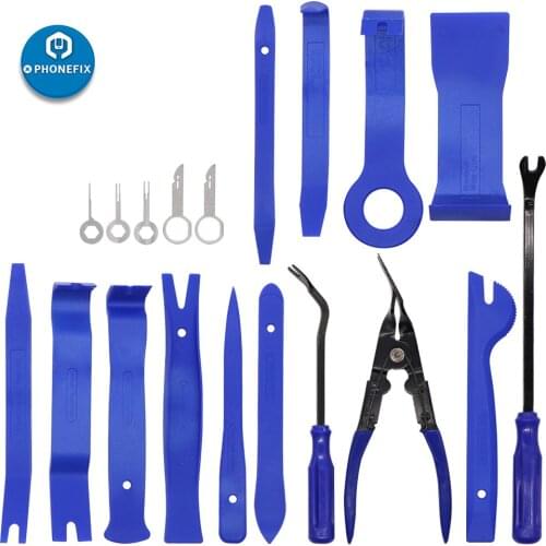 Car Trim Removal Tools Kit Car Panel Door Audio Removal Installer Clip Pliers Set Fastener Remover Pry Kit Repair Tool Hand Tool
