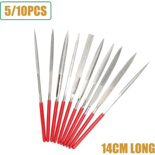 5/10pcs Diamond Carving Tool 140mm Polishing Metal Glass Stone Wood Craft Needle File Set Stone Jewelry Metal Carving Tool