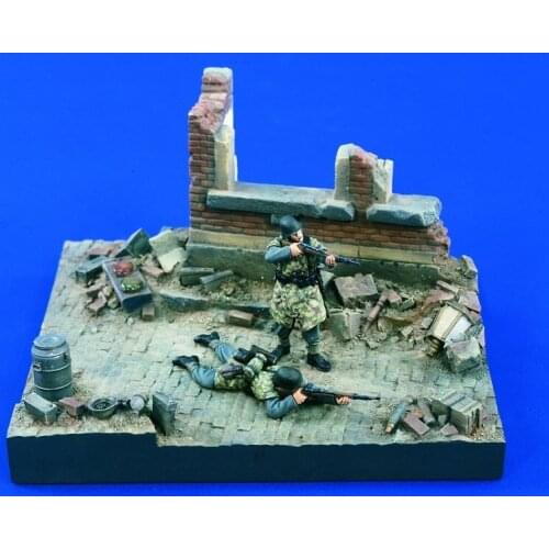 German resin soldier of World War II German soldier two-person kit model 1:35