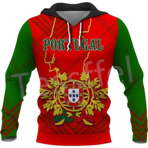 Tessffel New Brand Country Portugal Flag Symbol Harajuku Tracksuit 3DPrint Streetwear Pullover Autumn Funny Hoodies Men/Women 14
