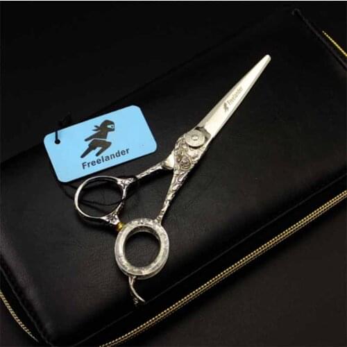 5.5inch Japan 440C Stainless Steel Hair Cutting Scissor Personality Handle Hairdressing Style Shear Clipper High Quality