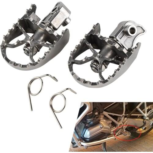 NICECNC Front Footpegs Foot Rest Peg For BMW F650GS G650GS 2000-2012 F700GS F800GS 2008-2012 R1150GS ADV 00-05 R1200GS ADV 13-14