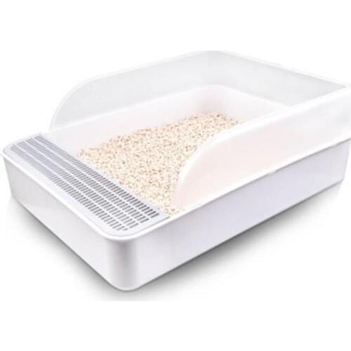 Puppy Cat Indoor Home Plastic Sandbox With Scoop Cat Litter Box Cat Dog Tray Pet Dog Toilet Bedpan Teddy Anti-Splash Toilette