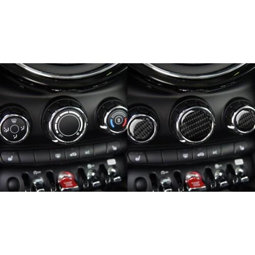It Is Suitable For BMW Mini The Carbon Fiber Media Knob Mini F55 F56