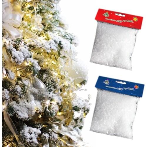 Artificial Powder Decorations Snow Beautiful Snow Scene Decor White 50G HOT Xmas Snowman Christmas Tree Magic Fake