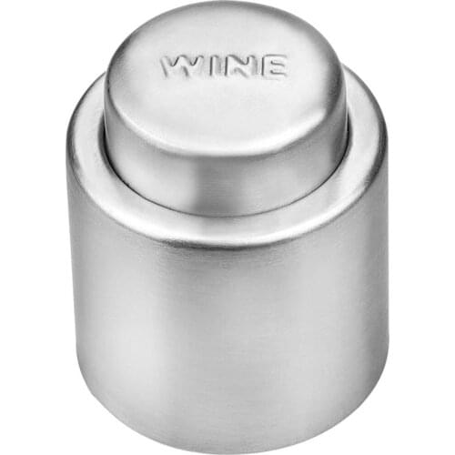 Wine Bottle Stopper Stainless Steel Wine Cap Fresh Keeping Champagne Sealer Resealable Leak-Proof Cap
