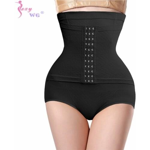 SEXYWG Women with Hook Tummy Control Panties Body Shaper High Waisted Shapewear Briefs Butt Lifter Slimming Corset Seamless