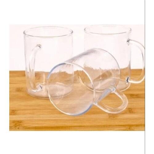 Termisil Heat Resistant Glass Cup With Handle 3 Pcs
