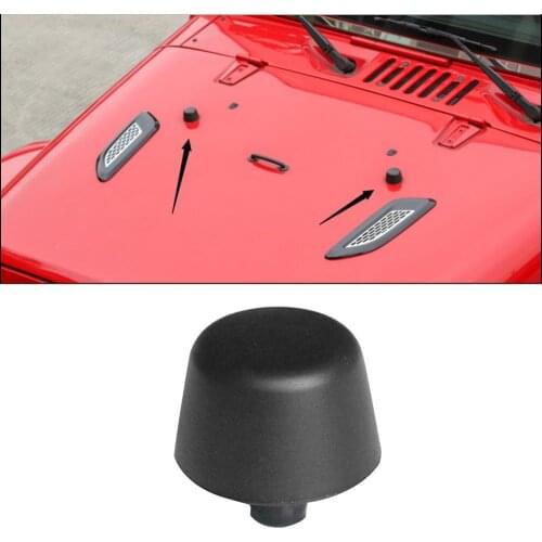 VODOOL Hood Bump Stop Bonnet Bumper Cushion for Jeep Wrangler JK 2007-2017 Auto Exterior Decoration Part Car Engines Accessories
