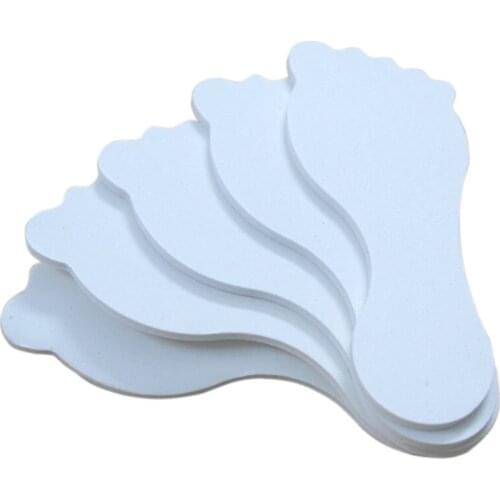 1pcs/lot White Foot Rasp Nail File Sanding Tools for nails salon nail art 120/180 Pedicure Files Manicure