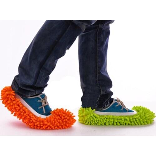 1pc Dust Mop Slipper House Cleaner Lazy Floor Dusting Cleaning Foot Shoe Cover 5 Colors