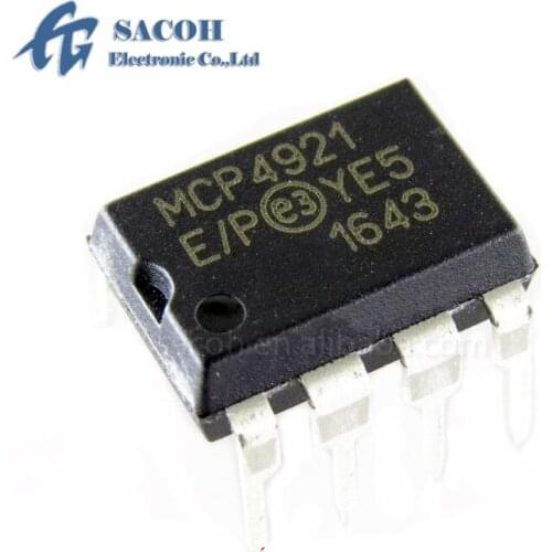 2PCS/lot New OriginaI MCP4921-E/P MCP4921 or MCP4921-E/SN or MCP4921-E/MS DIP-8 12-Bit DAC