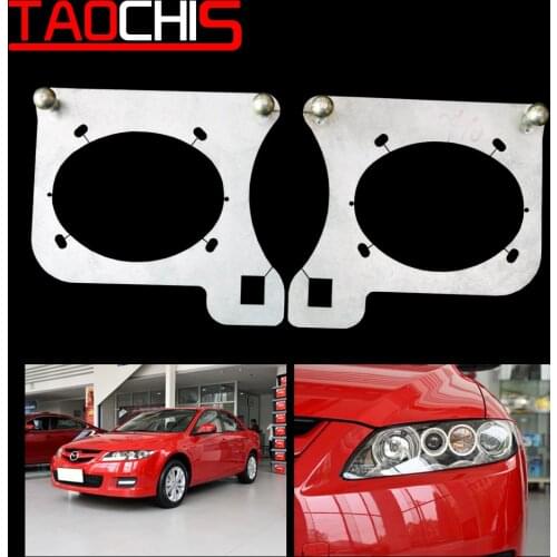 TAOCHIS Car-Styling Retrofit adapter frame Headlight Bracket Holder for Mazda 6 fit with WST Projector lens
