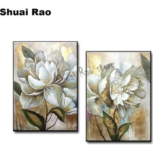 2 Pieces diamond mosaic painting resin flower diamond painting 5d diy diamond embroidery full square round drill Flower Group