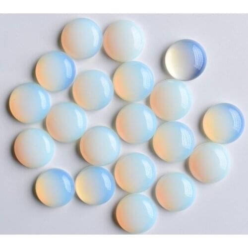 2020 Fashion hot selling high quality opal stone round shape cabochon 16mm beads for jewelry making 30pcs/lot Wholesale free