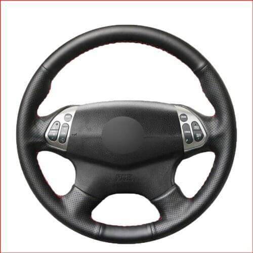 MEWANT Black Artificial Leather Steering Wheel Cover for Acura TL 2004 2005 2006