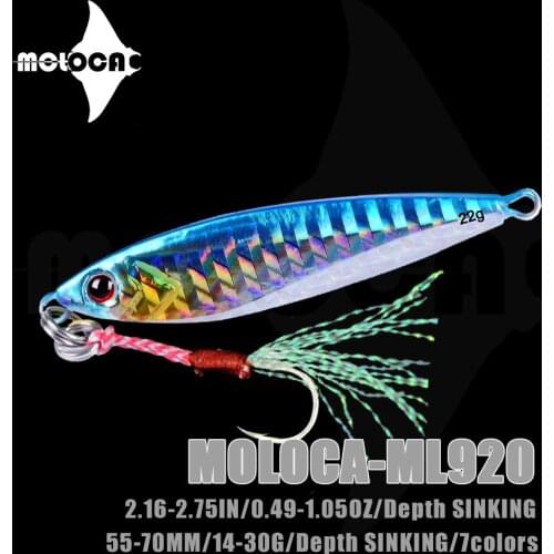 Jig Fishing Lure Bass Metal Sinking Bait Weight 14-30g Jigging Pesca Accesorios Mar Leurre Truite Fish Isca Artificial Equipment