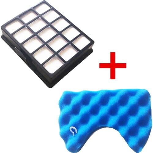 Dust Hepa Filter & Blue Sponge Filters Kit for Samsung DJ97-00492A SC6520/30/40/50/60/70/80/90 SC65/68 Vacuum Cleaner Series