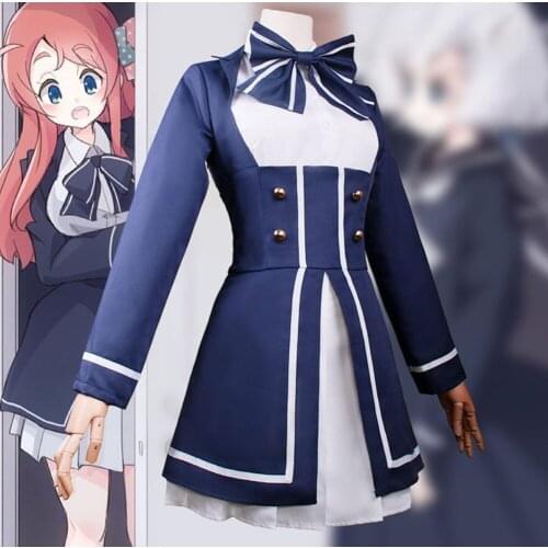 ZOMBIE LAND SAGA Minamoto Sakura Cosplay CostumeDress Uniform Outfit Halloween Carnival Suit