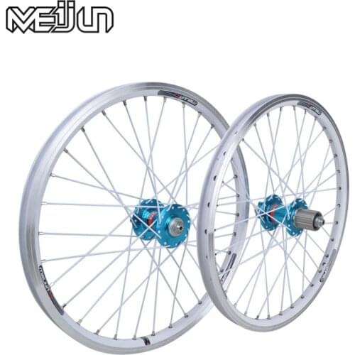 MEIJUN small wheel folding bike four wheels Peilin 20-inch alloy wheels quick release V brake disc wheel hub