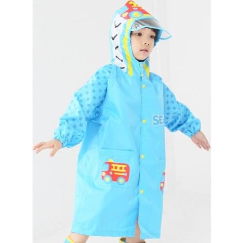 Fashion Raincoat for Children Cartoon Kids Rainproof Rain Coat Waterproof Poncho Rainwear Kindergarten Baby Rainsuit B70