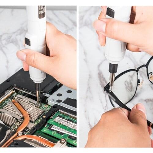Mini Cordless Electric Screwdriver Set Wireless Rechargeable Screwdriver Power Tool for Repairing Clock Electronic Device